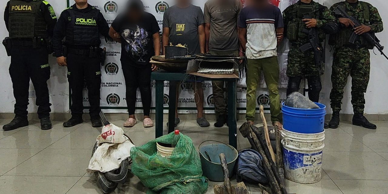 Contundente resultado contra la minería ilegal en el norte del Tolima