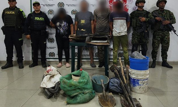 Contundente resultado contra la minería ilegal en el norte del Tolima