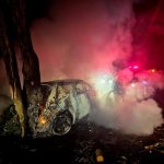 Accidente e incendio vehicular en la vía Armero – Cambao deja una persona fallecida