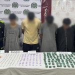 CUATRO PERSONAS CAPTURADAS POR TRÁFICO DE ESTUPEFACIENTES EN MARIQUITA