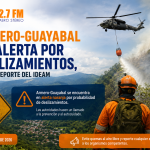 Armero-Guayabal permanece en alerta por riesgo de deslizamientos, según el más reciente reporte del IDEAM