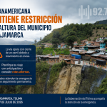 Paso restringido en la vía Panamericana por deslizamiento en Cajamarca: autoridades piden planificar los viajes
