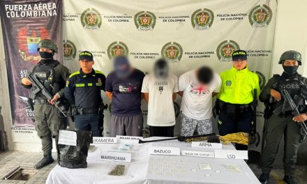 Tres capturados y más de 350 dosis de droga incautadas en contundente operativo de la Policía en Melgar