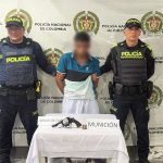 Capturan a hombre con revólver ilegal durante operativo policial en Melgar