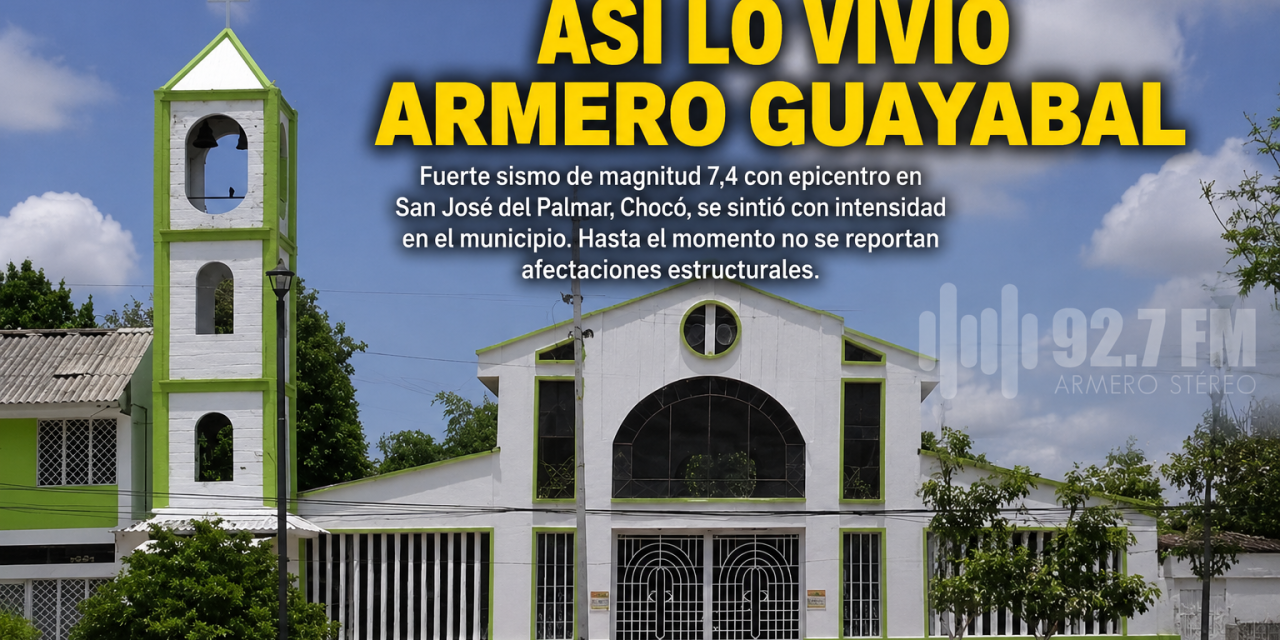 TEMBLOR EN TODO EL PAÍS: ASÍ SE VIVIÓ EL SISMO 7,4 EN ARMERO GUAYABAL