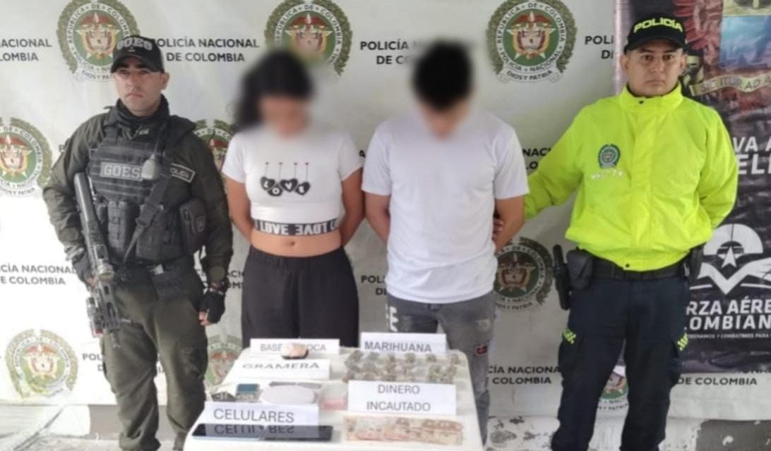 Capturan a una pareja con 318 gramos de estupefacientes en Melgar, Tolima