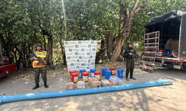 INCAUTAN EN ATACO ELEMENTOS AVALUADOS EN MÁS DE $96 MILLONES QUE SERÍAN UTILIZADOS EN MINERÍA ILEGAL