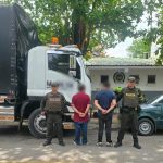 Policía Tolima recupera camión de más de $300 millones y captura a dos hombres por presunto hurto